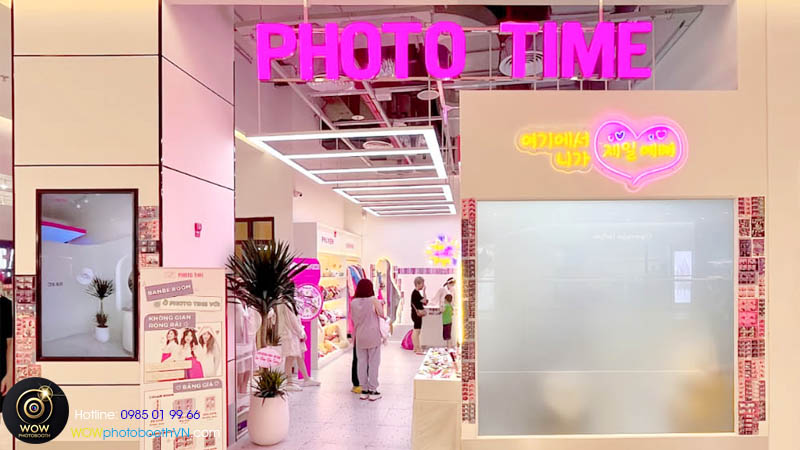 tìm hiểu tiệm chụp ảnh PHOTO TIME photobooth ở tây hồ