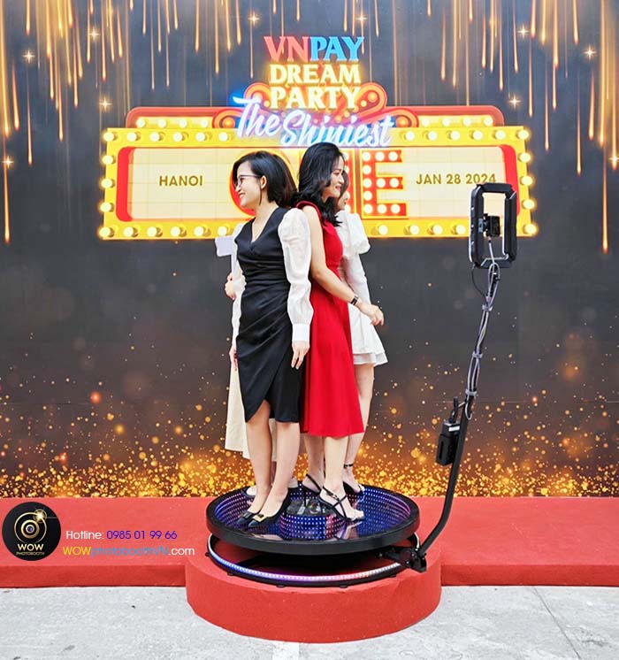 360 Video Booth (photobooth camera 360 độ Slowmotion) đang hot nhất ở hà nội