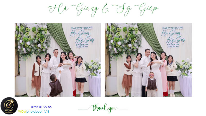 Lý do photobooth chụp ảnh lây sngay cho tiệc cưới được ưa thích?