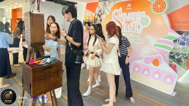 Khoảng không gian cần bố trí khi thuê photobooth sự kiện