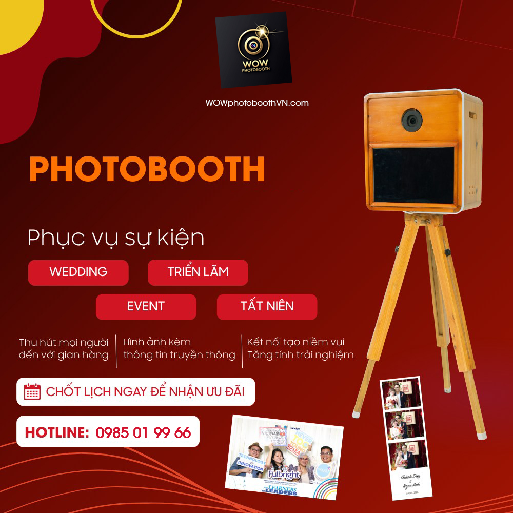 Dịch vụ thuê photobooth tại Hà Nội là không thể thiếu cho bất kỳ sự kiện quan trọng nào