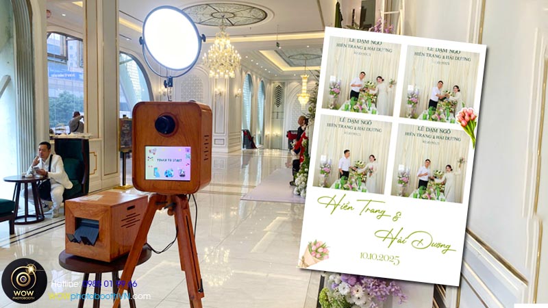 Template phù hợp đi kèm photo booth giúp đám cưới thêm đáng nhớ với bạn bè
