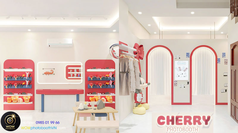Tiệm chụp ảnh photobooth cherry tại hoàng mai, hà nội