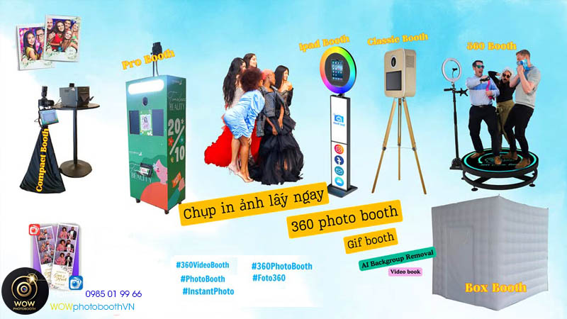 WoW photo booth - Cho thuê photobooth sự kiện uy tín