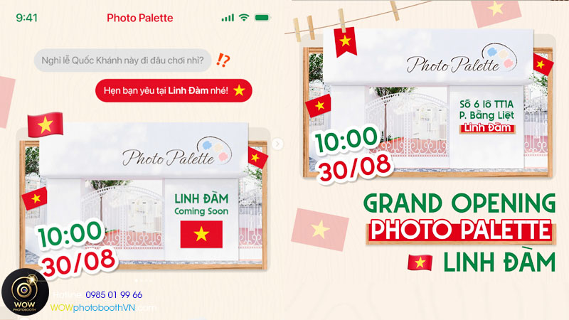 giới thiệu tiệm photobooth chụp ảnh lấy liền tại linh đàm