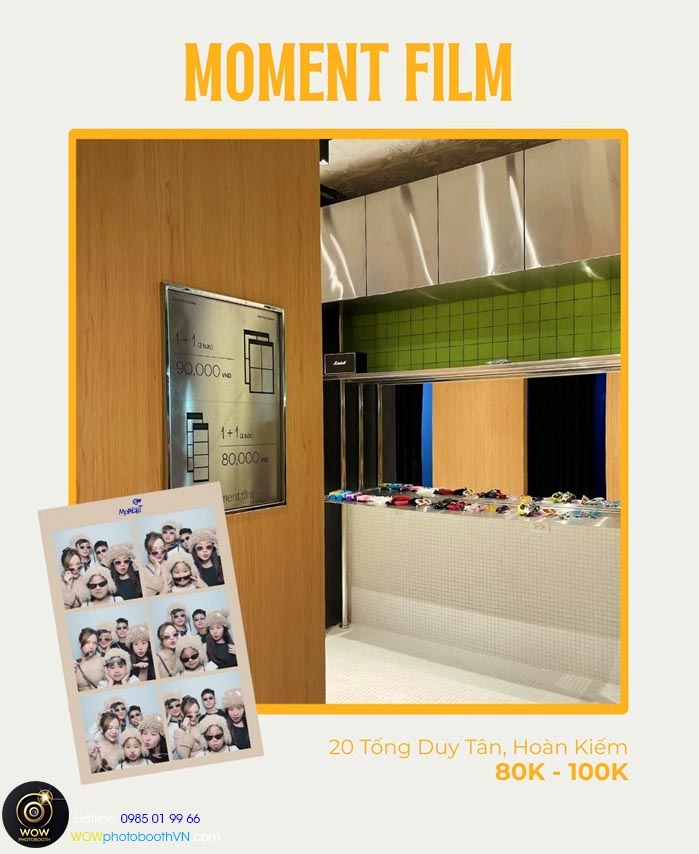 Một quán chụp ảnh photo booth với phong cách hoài cổ