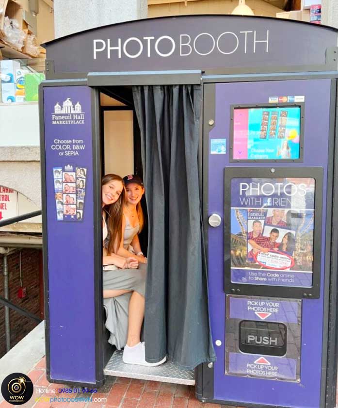 giới thiệu photobooth dạng buồng kín