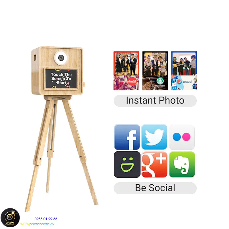 Vai trò các tính năng hiện đại được bổ sung vào photobooth