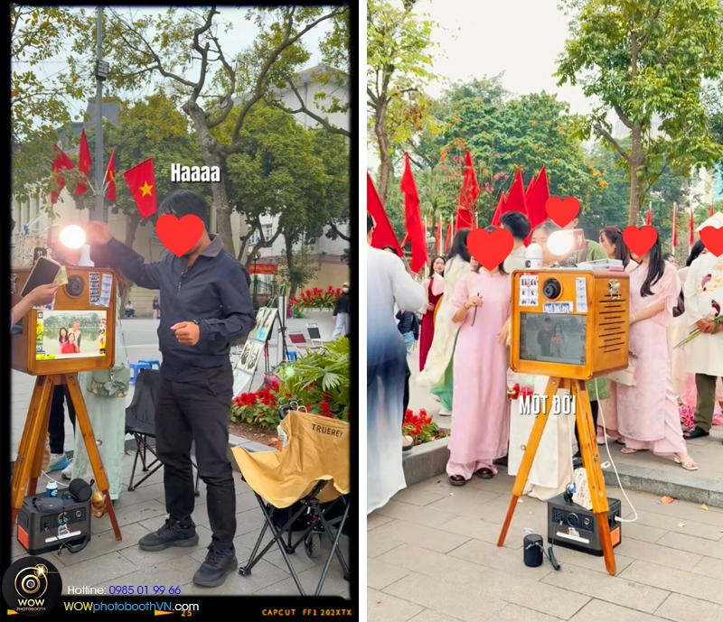 Ưu điểm dịch vụ cho thuê photobooth sự kiện tại Hoàng Mai, Hà Nội