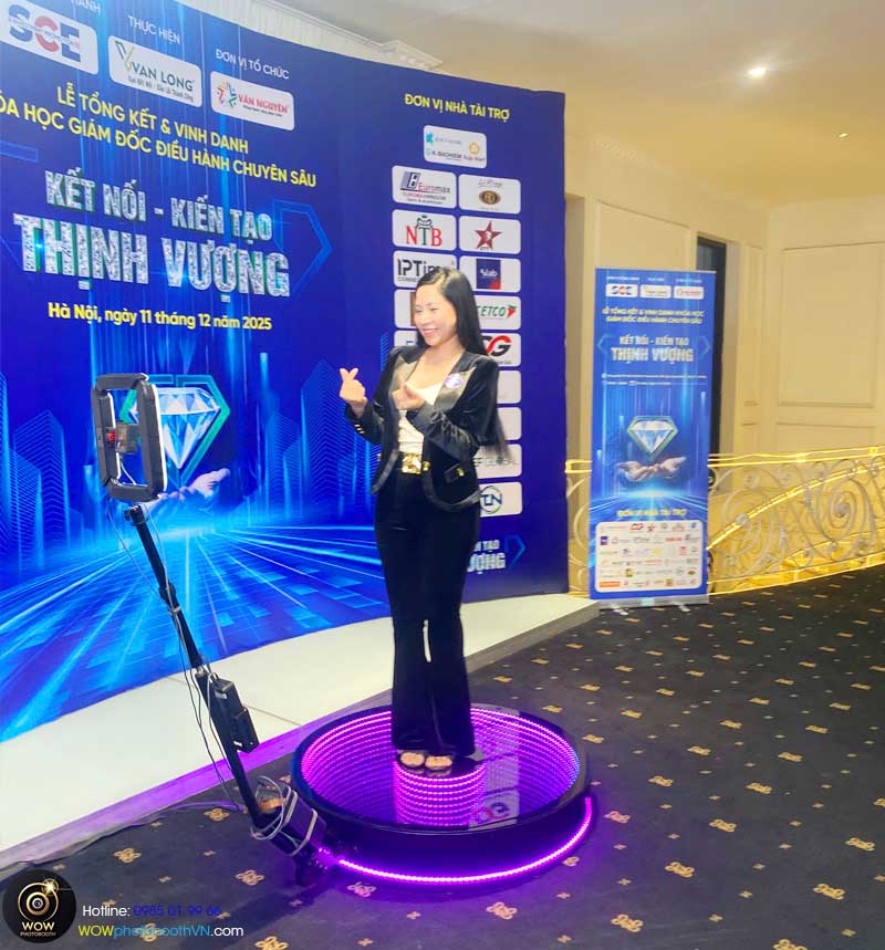 Ưu điểm khi chọn dịch vụ cho thuê 360 video booth tại hà nội
