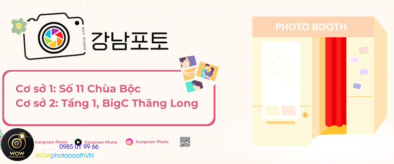Tiệm chụp photobooth lấy ảnh ngay trong Keang nam, hà nội