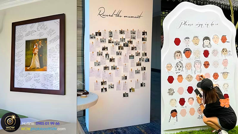 Guestbook sáng tạo cũng được nhiều cặp đôi tại hà nội lựa chọn