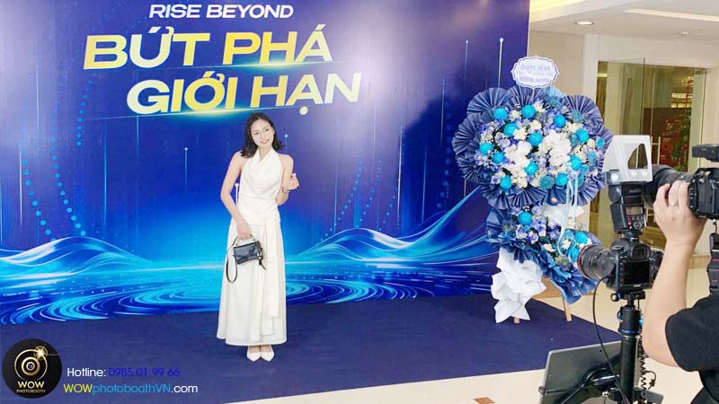 ĐỐi tác photobooth sự kiện tại doanh nghiệp Mobifone