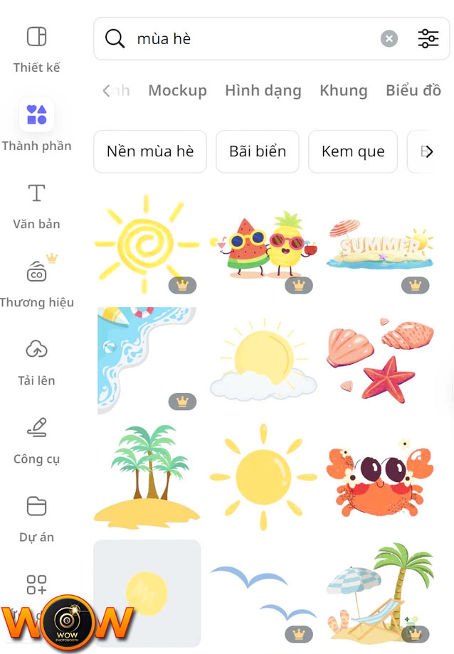 trang trí và sáng tạo hình nhro cho frame photobooth