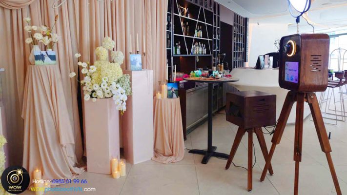 Sự kiện sôi động hơn khi có photo booth
