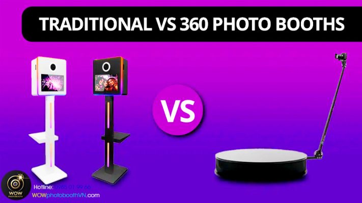 sự khác nhau cốt lõi của camerabooth 360 độ và photobooth truyền thống