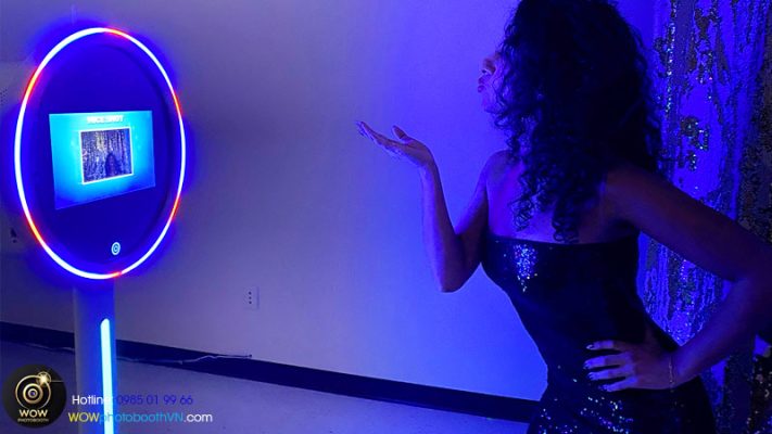 đơn vị cho thuê photobooth kèm đèn ring light chuyên nghiệp